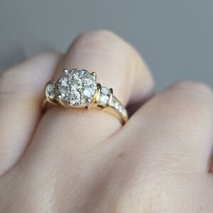 14k Yellow Gold Diamond Ring